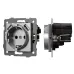 Механизм розетки с USB зарядкой SCT-MUAA-PL-GR-V 250V, 16A