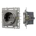 Механизм электрической розетки SCT-GP-MEU-PL-GR 250V, 16A