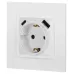 Розетка ЭРА Elegance 14-4108-01 2P+E 16A-250В со шторками с USB type-A+C 5В-3А белый