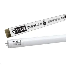 Лампа светодиодная, матовый рассеиватель LED-T8-18W/DW/G13/FR/FIX/N, дневной свет, цоколь G13 неповоротный, ТМ Volpe