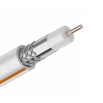 Кабель коаксиальный RG-6SAT-50M CADENA белый