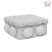 Коробка распаячная с крышкой КМР-030-031 наружная, 85х85х40, АБС, серая, 7 входов, IP54 EKF PROxima