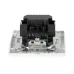 Минск Розетка 1-местная СП с/з 16А белая с защ. штор. с 2 USB 2,1А EKF