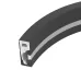 Профиль силиконовый WPH-FLEX-0616-SIDE-S9-5m FULL BLACK (Силикон)