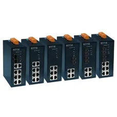 Коммутатор промышленный управляемый PoE DIN 8 портов 10/100/1000 Мбит/с RJ45 PoE 4 порта 1000 Мбит/с SFP 48VDC резервированное питание STEZ3308G-4GSFP-POE
