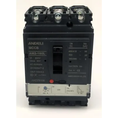 Выключатель автоматический AM2-160L 20A (14A-20A) 36KA TM расцепитель