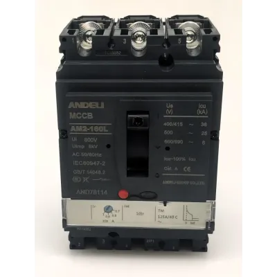 Выключатель автоматический AM2-160L 125A (88A-125A) 36KA TM расцепитель