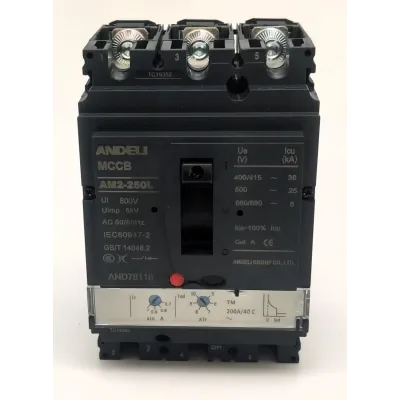 Выключатель автоматический AM2-250L 200A (140A-200A) 36KA TM расцепитель