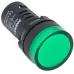 Лампа ad16-22ds led матрица d22 мм зеленый 24в ac/dc