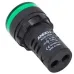 Лампа ad16-22ds led матрица d22 мм зеленый 24в ac/dc
