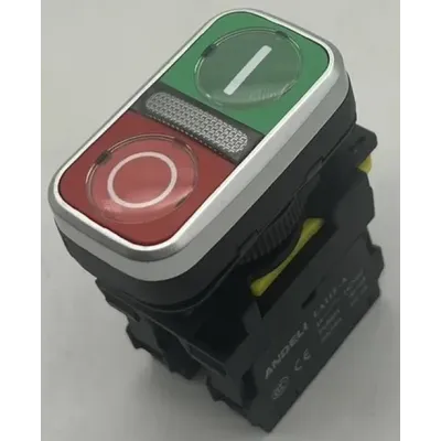 Кнопка LA115-A5-11R1 Пуск-Стоп 1НО+1НЗ AC220V IP65