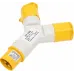 Розетка двухлучевая am-1012-4 16a 220в 2p+e ip44