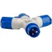 Розетка трехлучевая am-1013 16a 220в 2p+e ip44 Розетка трехлучевая am-1013 16a 220в 2p+e ip44
