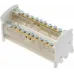 Шина n  нулевая на din-рейку в корпусе 2p 2x11 групп 1.0 - 9.0 мм2