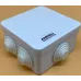 Коробка распределительная с крышкой 85x85x50 на 8 входов ip55