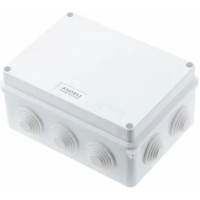 Коробка распределительная с крышкой 150х110х70 10 входов ip65