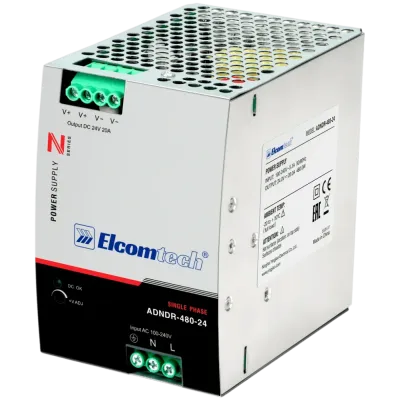 Источник питания на DIN рейку  AC/DC 480W вход 100-240V,выход 24V 20A AD