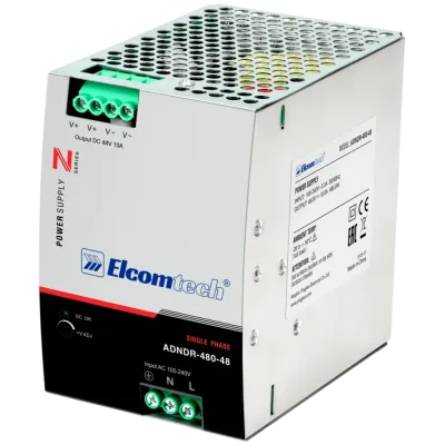 Источник питания на DIN рейку  AC/DC 480W вход 100-240V,выход 48V 10A AD