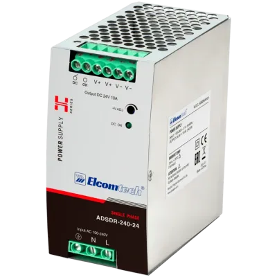 Источник питания на DIN рейку  AC/DC 240W вход 100-240V,выход 24V 10A AD