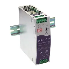 Блок питания AC-DC, 120Вт, вход 180-550V AC, 47-63Гц,254-780V DC, выход 24В,0-5A, рег. вых=24-29В, в кожухе на DIN-рейку