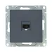 Механизм розетки RJ45 (cat5)  графит Эпика EKF