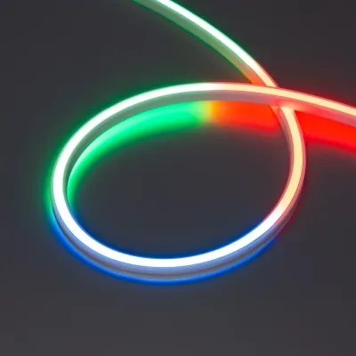 Гибкий неон 15 Вт/м 24В RGBW-Day IP67 168LED/м SPI WAVE-SIDE-DOUBLE-BM168-16x15mm SMD 5060/2835 5м, вывод боковой, 5 лет