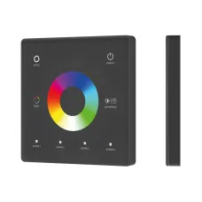 Панель сенсорная INTELLIGENT ARLIGHT SMART-RF-801-11-1G-4SC-RGBW черный, 3 В, 2.4G, накладная, IP20, Пластик, 5 лет