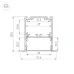 Профиль SL-LINIA52-3L-F-2000 ANOD BLACK (Алюминий)