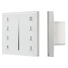 Панель SMART-P34-DIM-IN White 230V, 0-10V, Sens, 2.4G ARL, IP20 пластик, 5 лет