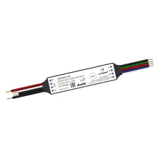 Контроллер SMART-K46-RGB-PUSH-SUF (12-24V, 3x1A, 2.4G) ( Пластик)