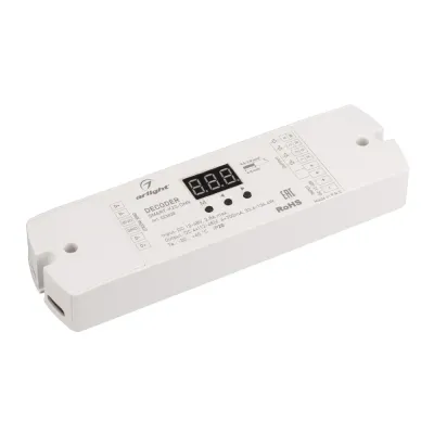 Декодер SMART-K20-DMX 12-48V, 4x700 mA ARL, IP20, пластик, 5 лет