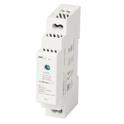 Блок питания на DIN рейку AC/DC 15W вход 100-240V,выход 24V 0,63A A