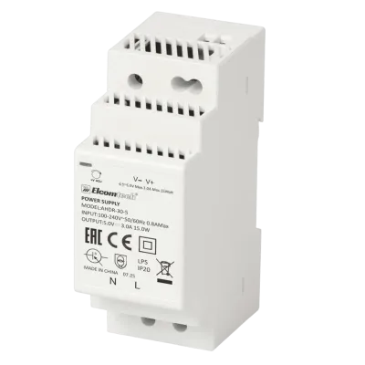 Блок питания на DIN рейку AC/DC 15W вход 100-240V,выход 5V 3A A