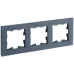 BRITE Рамка 3-местная РУ-3-2-Бр стекло маренго матовый BRITE Рамка 3-местная РУ-3-2-Бр стекло маренго матовый