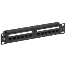 1U патч-панель кат.6 UTP 12 портов 10'' (Dual IDC)