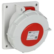Розетка встраиваемая ССИ-4242 32А-6ч/380В 3P+PE IP67