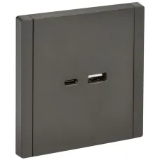 FORTE&PIANO Розетка USB A+C 18Вт FP351 серый