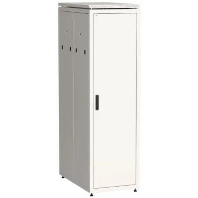 ITK Шкаф сетевой 19'' LINEA N 42U 600х1000 мм металлическая передняя дверь серый
