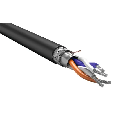 ITK Кабель интерфейсный RS-485 2х2х0,6 нг(А)-HF черный (200м)