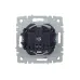 BRITE Розетка 1-местная с заземлением с защитными шторками и крышкой 16А IP44 РСбш10-3-44-БрМ маренго
