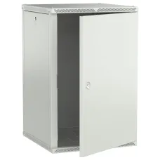 LINEA W Шкаф настенный 18U 600х600мм дверь металл серый 2.0