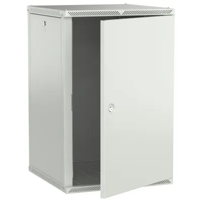 LINEA W Шкаф настенный 18U 600х600мм дверь металл серый 2.0