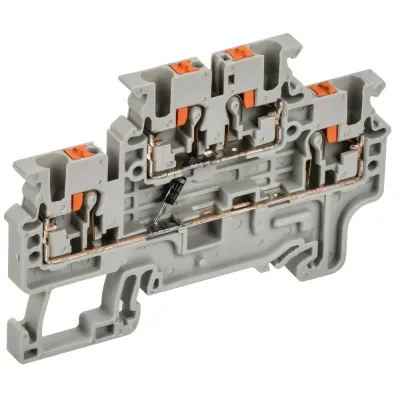 ARMAFIX Колодка клеммная CPDL2.5(E)D2 2х-уровневая с встроенным диодом IEK