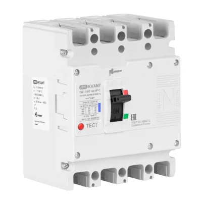 Выключатель автоматический PRO.KVАNT TM-100S 4P 100А 50кА C Контактор