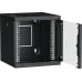 LINEA WS Шкаф 10'' 6U 320х310мм дверь обзорная со стеклом черный