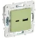 SKANDY Розетка USB A+C 18Вт SK-R13G мятный SKANDY Розетка USB A+C 18Вт SK-R13G мятный