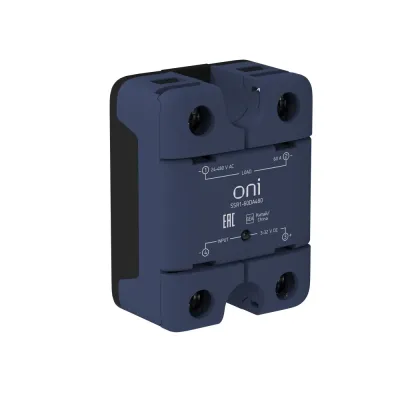 Реле твердотельное SSR1 60А 3-32В DC 24-480В AC