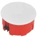 Коробка расп. КМ41025 пол. ст. D=80х40мм пласт. лап. IEK