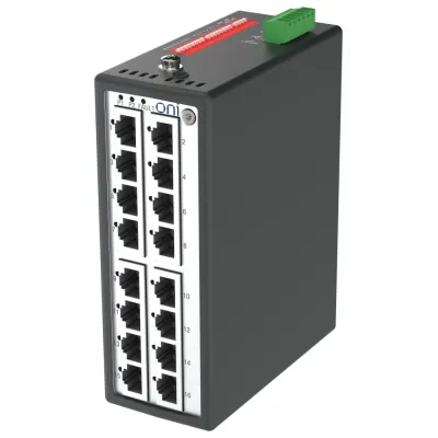 Коммутатор промышленный неуправляемый ISU-430 Ethernet 16 портов 10/100BaseT разъем RJ45 24В AC/12/24/48В DC с резервированием