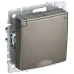 BRITE Розетка 1-местная с заземлением с защитными шторками и крышкой 16А IP44 РСбш10-3-44-БрШ шампань